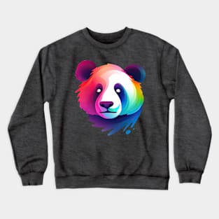 Colorful Panda Wave Crewneck Sweatshirt